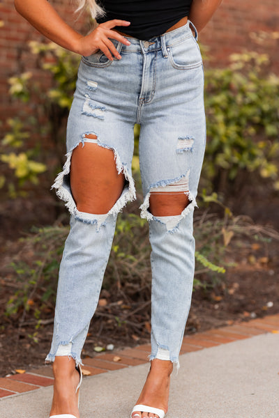 Allie Distressed Jeans FINAL SALE