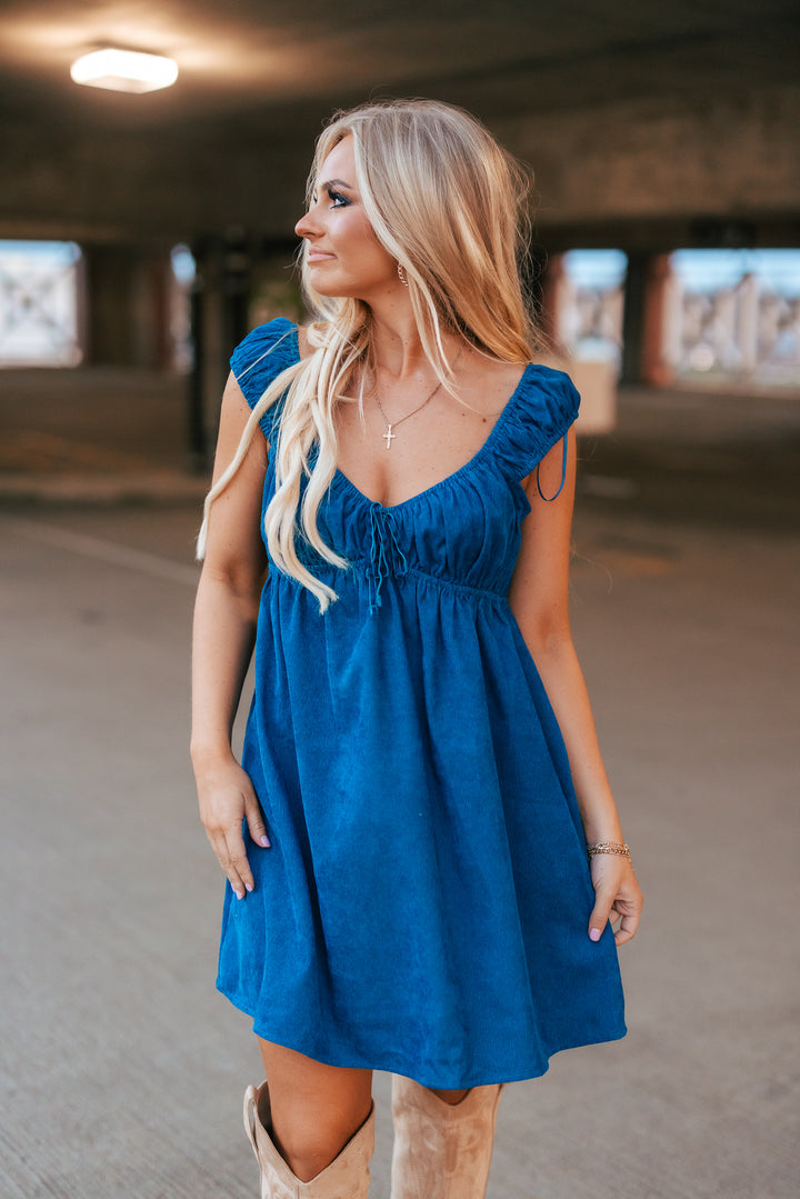 Corduroy Babydoll Mini Dress FINAL SALE – Southern Alternative