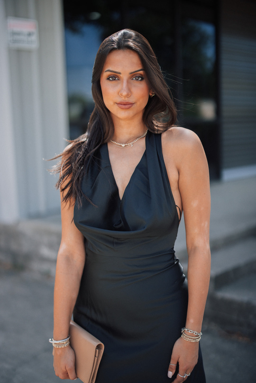 Soiree Satin Halter Maxi Dress (Black) FINAL SALE Southern Alternative Soiree Satin Halter Maxi Dress (Black) FINAL SALE Southern Alternative