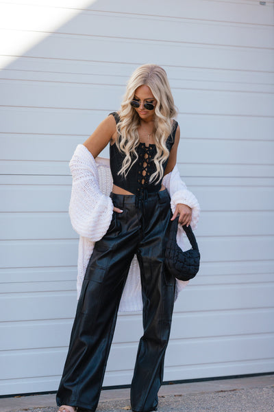 Call Me Yours Faux Leather Joggers FINAL SALE
