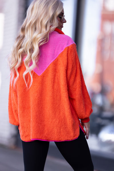Bright As Can Be Sherpa Pullover