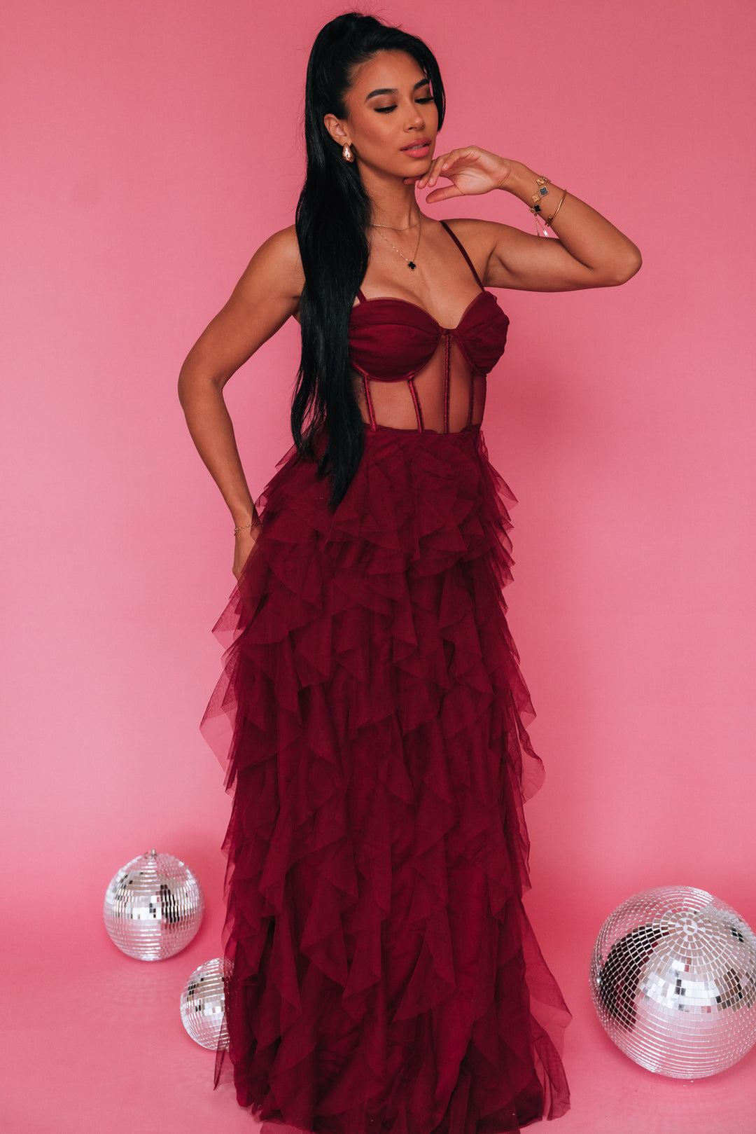 Cascading Tulle Corset Maxi Dress Southern Alternative Cascading Tulle Corset Maxi Dress Southern Alternative