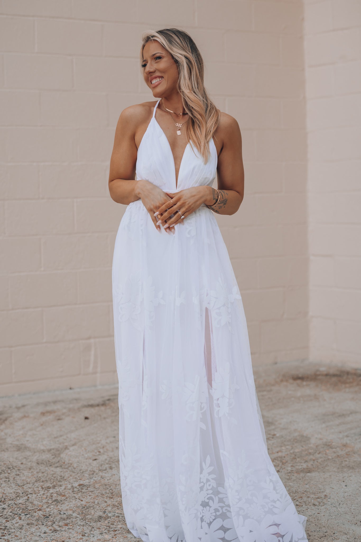 All My Love Maxi Gown (White)