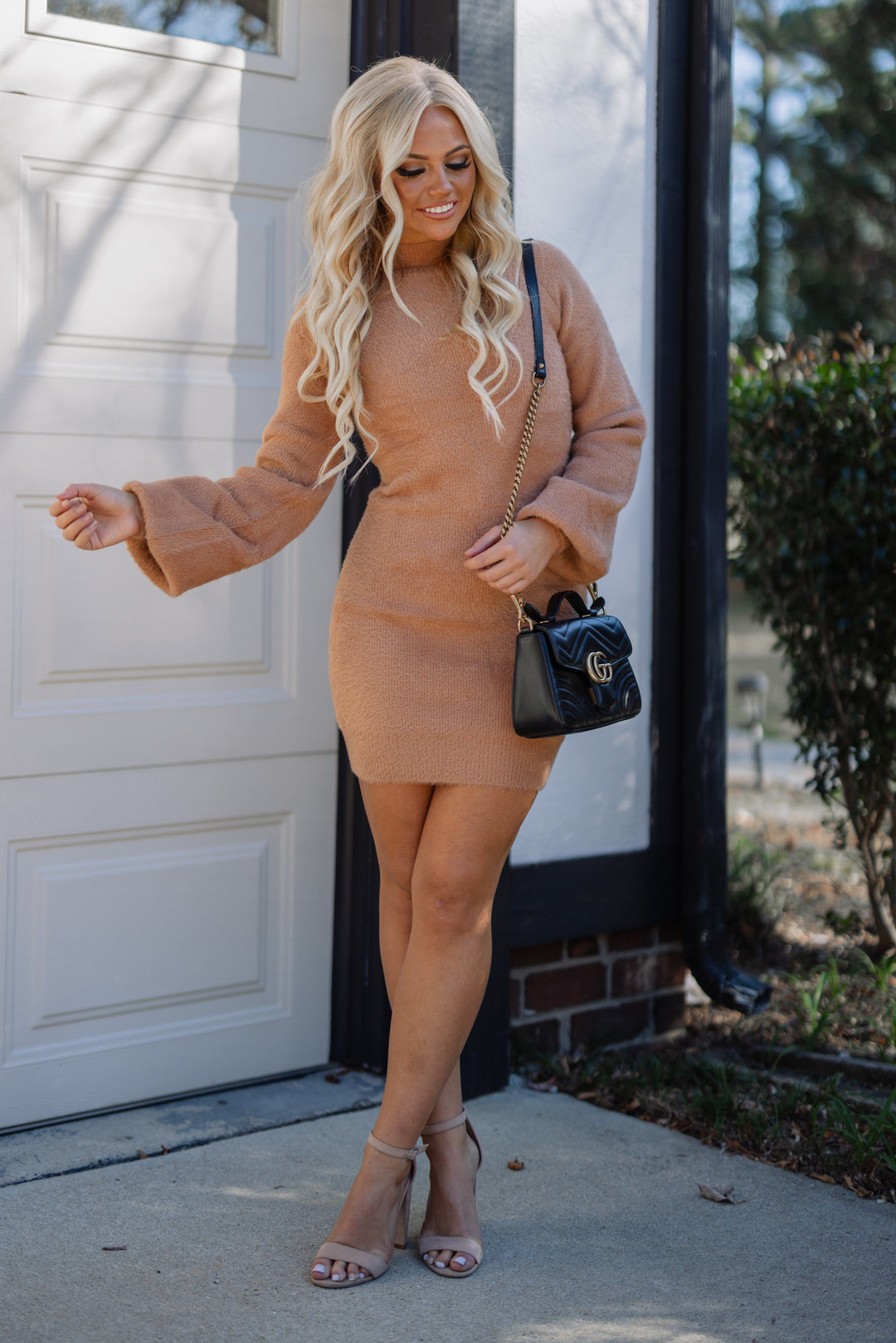 Felicity Fuzzy Sweater Dress (Tan) FINAL SALE – Southern Alternative Felicity Fuzzy Sweater Dress (Tan) FINAL SALE – Southern Alternative