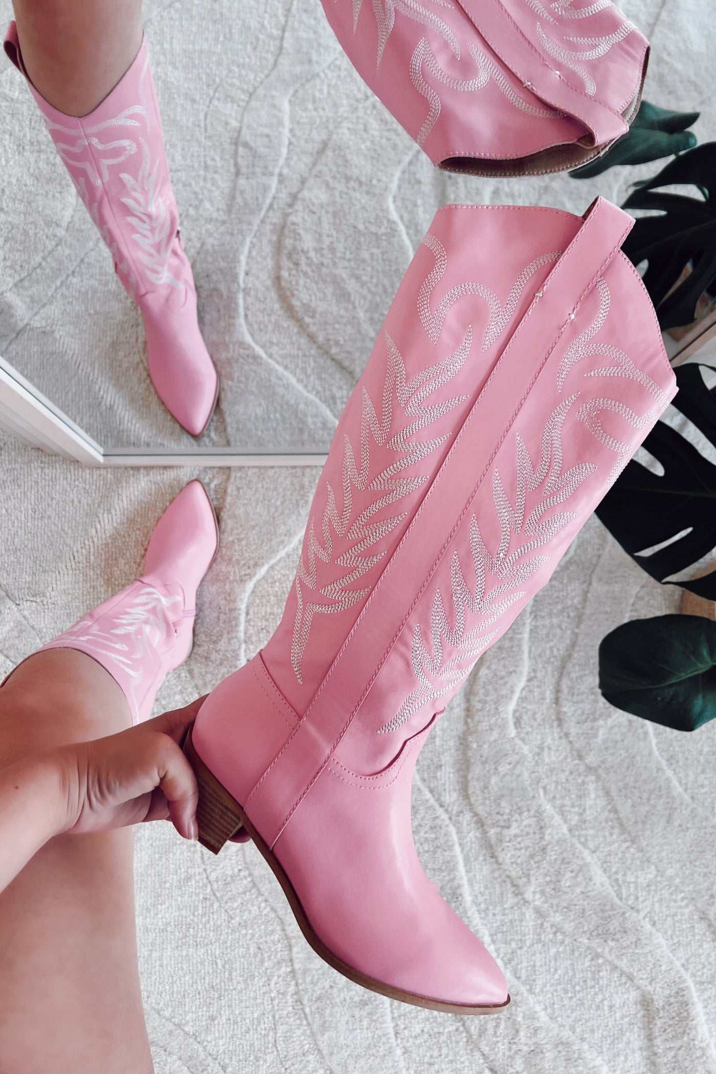 Giddy Up Pink Cowboy Boots