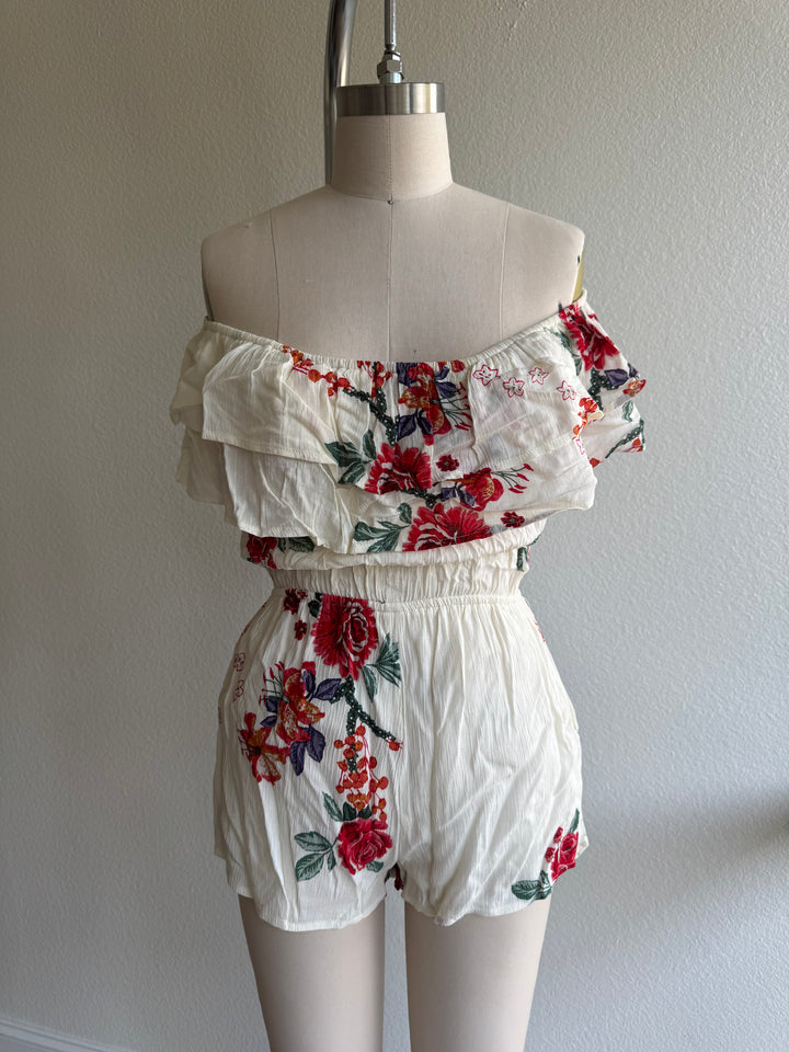 Isle Floral Romper WAREHOUSE FINAL SALE
