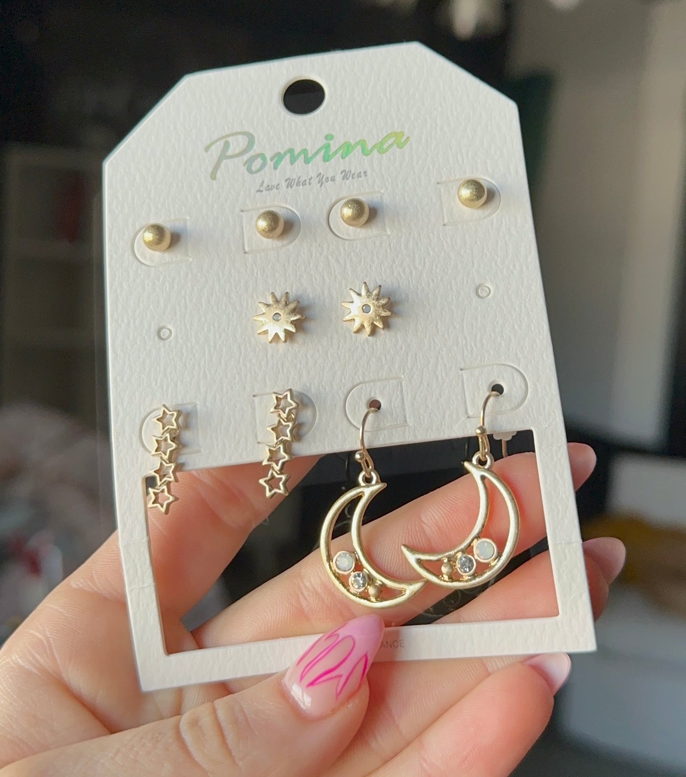 The Moon And Stars Earring Set