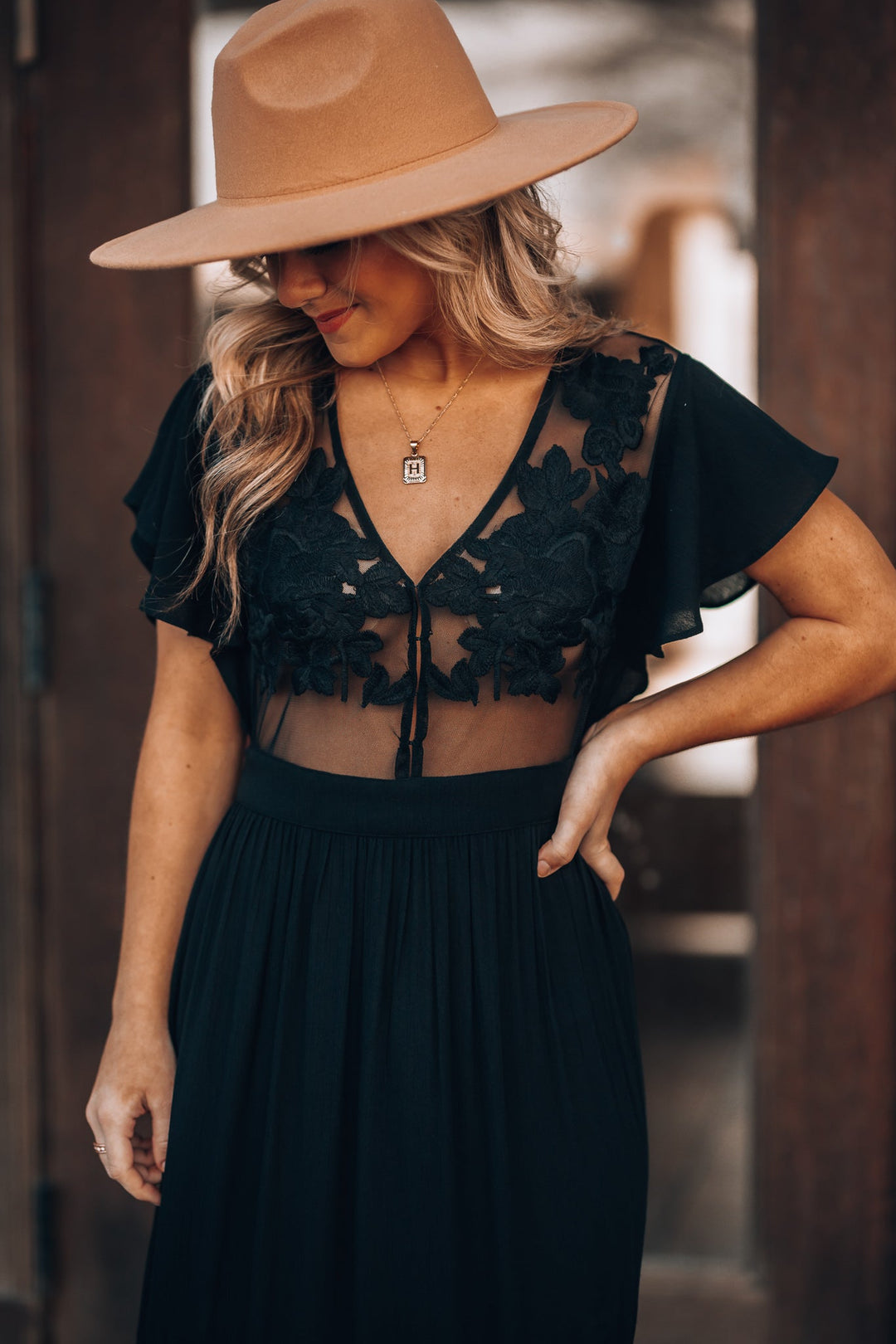 Skylar Embroidered Maxi Dress (Black) FINAL SALE Southern Alternative Skylar Embroidered Maxi Dress (Black) FINAL SALE Southern Alternative
