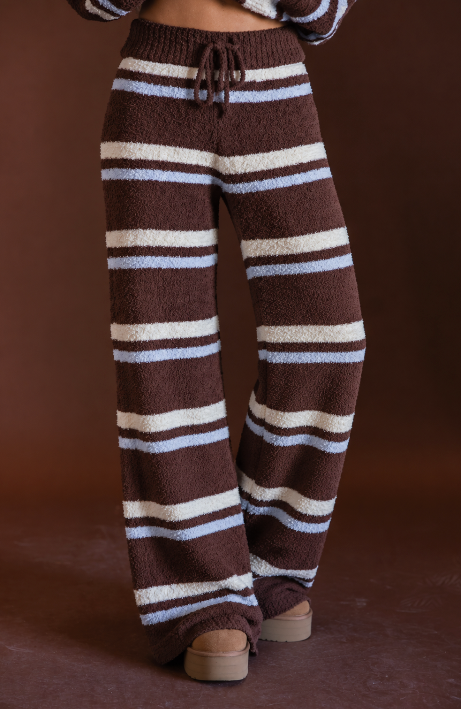 Cocoa Skies Striped Knit Pants