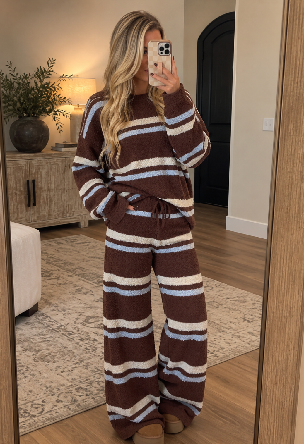 Cocoa Skies Striped Knit Pants