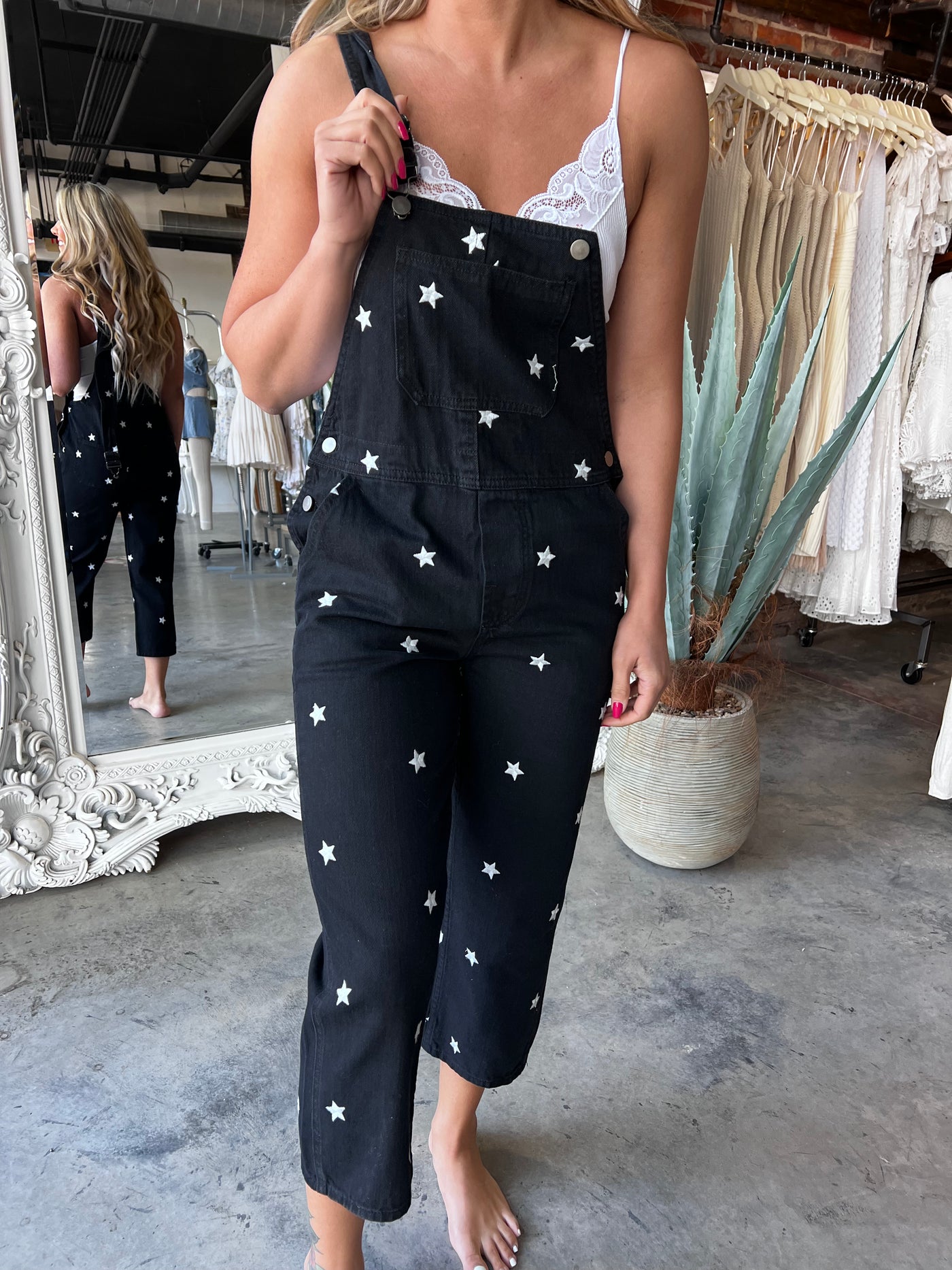 Not Over You Star Overalls FINAL SALE