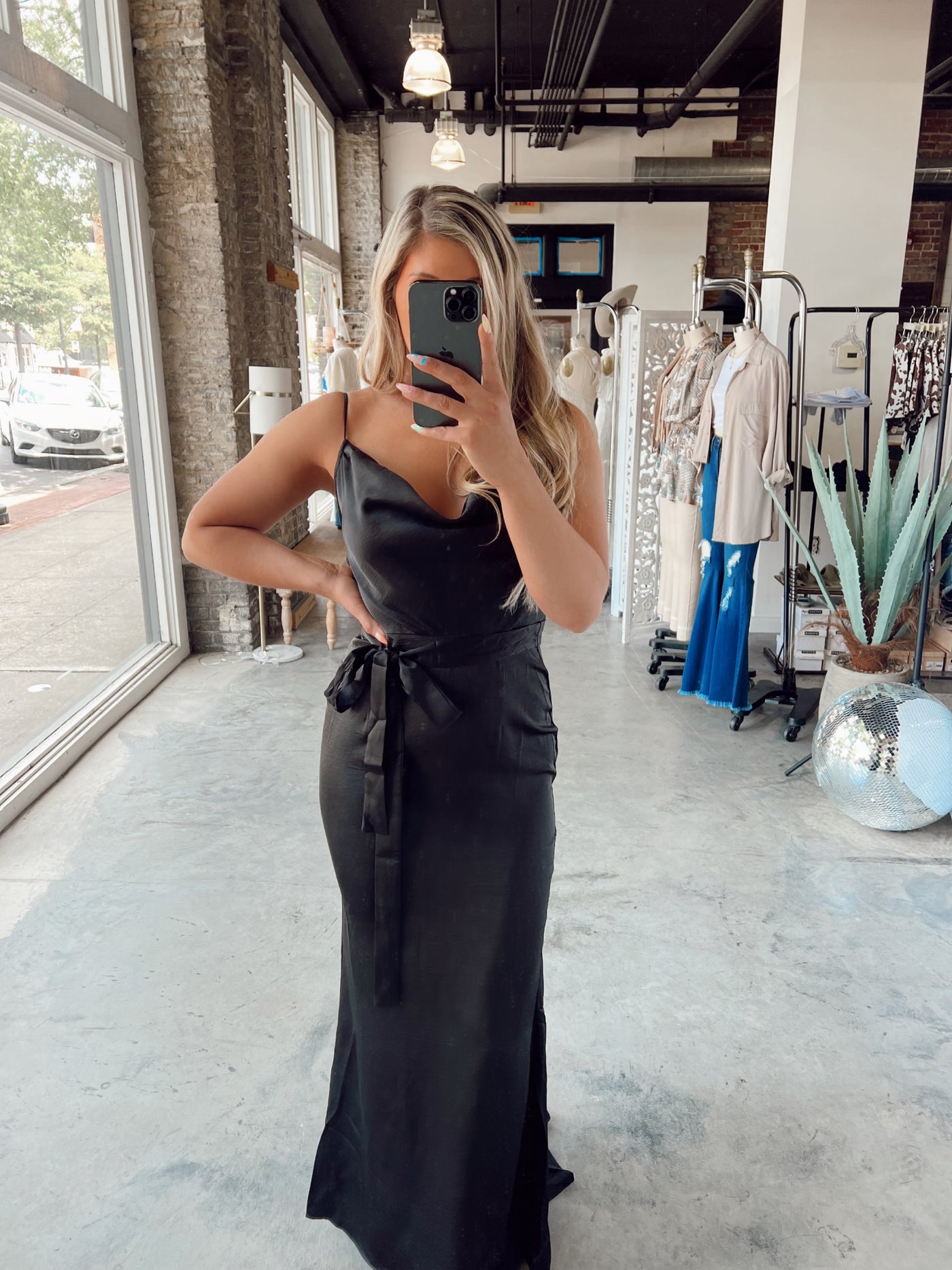 Sway With Me Satin Maxi Dress FINAL SALE