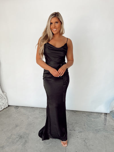 Sway With Me Satin Maxi Dress FINAL SALE