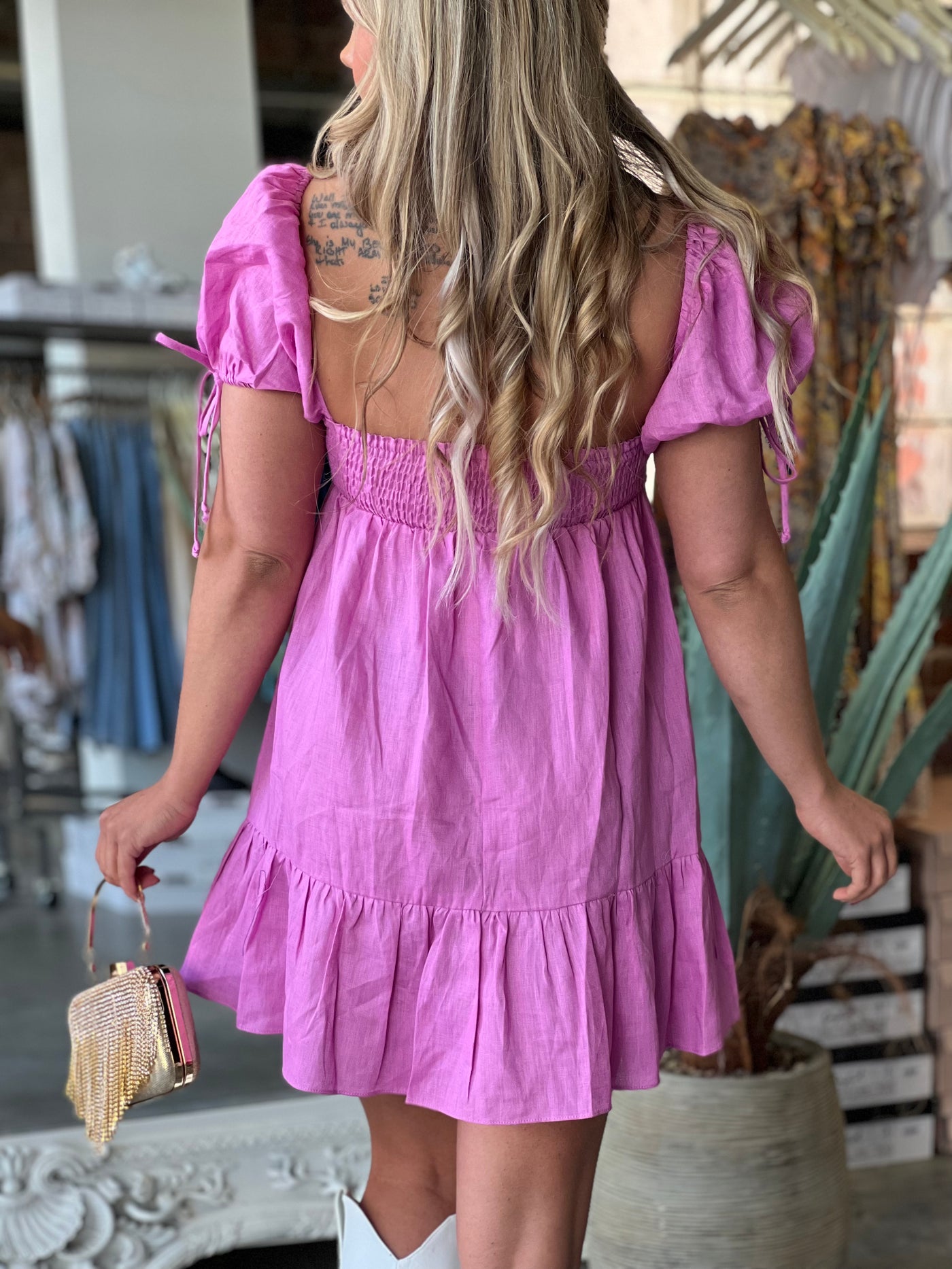 Cowgirl Baby Doll Tie Dress