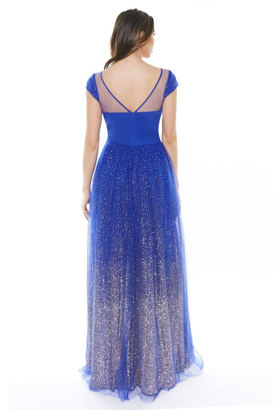 La Fleur Glimmer Gown (Royal Blue)