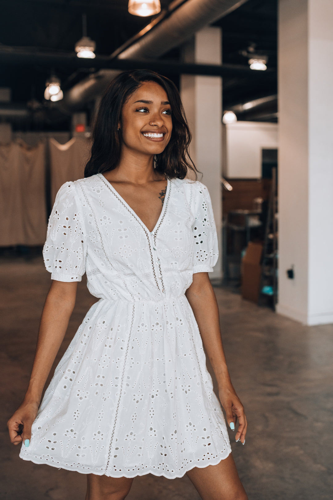 Sienna Eyelet Mini Dress FINAL SALE – Southern Alternative Sienna Eyelet Mini Dress FINAL SALE – Southern Alternative