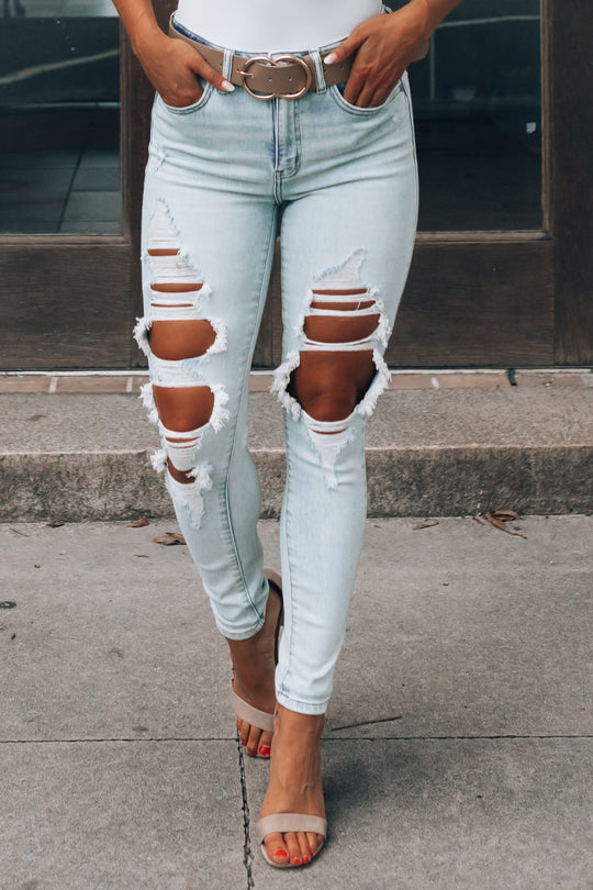 Essential Sustainable Distressed Skinny Jeans