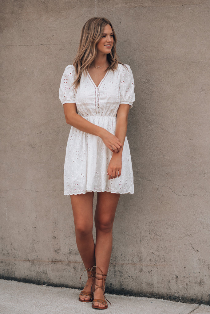 Sienna Eyelet Mini Dress FINAL SALE – Southern Alternative