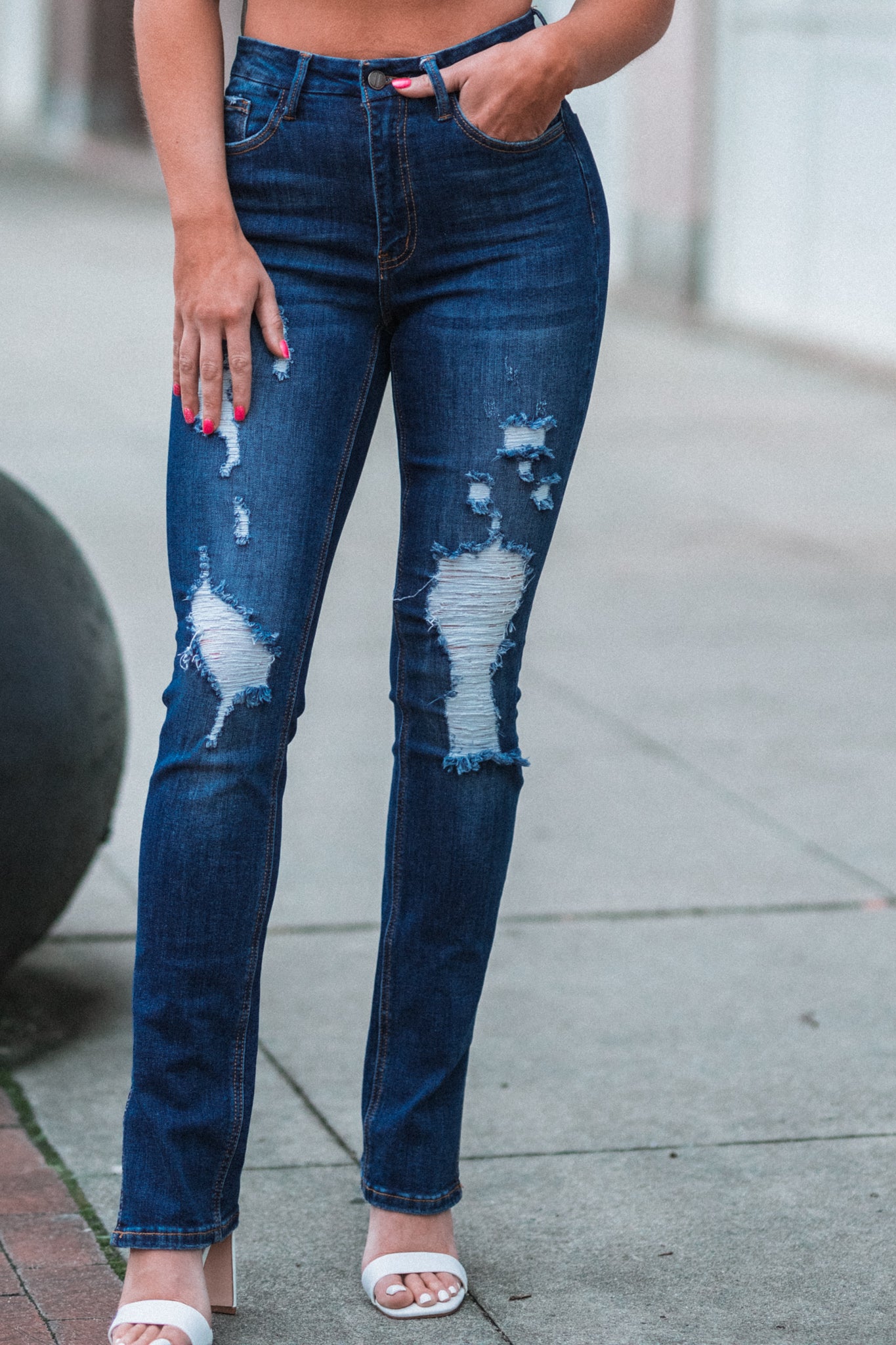 Adriana Distressed Jeans