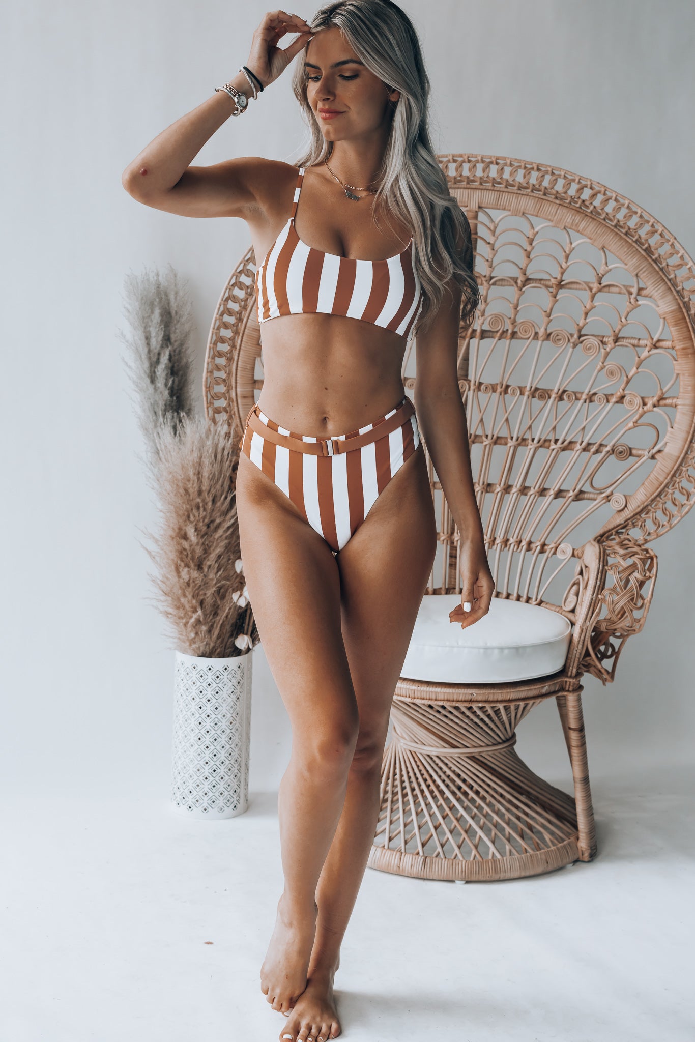 Havana Striped Bikini BOTTOMS FINAL SALE