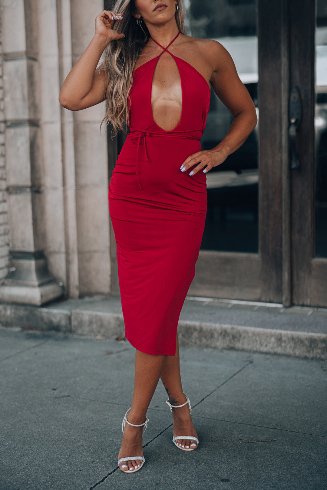 Indeyah Midi Dress (Wine) Southern Alternative Indeyah Midi Dress (Wine) Southern Alternative