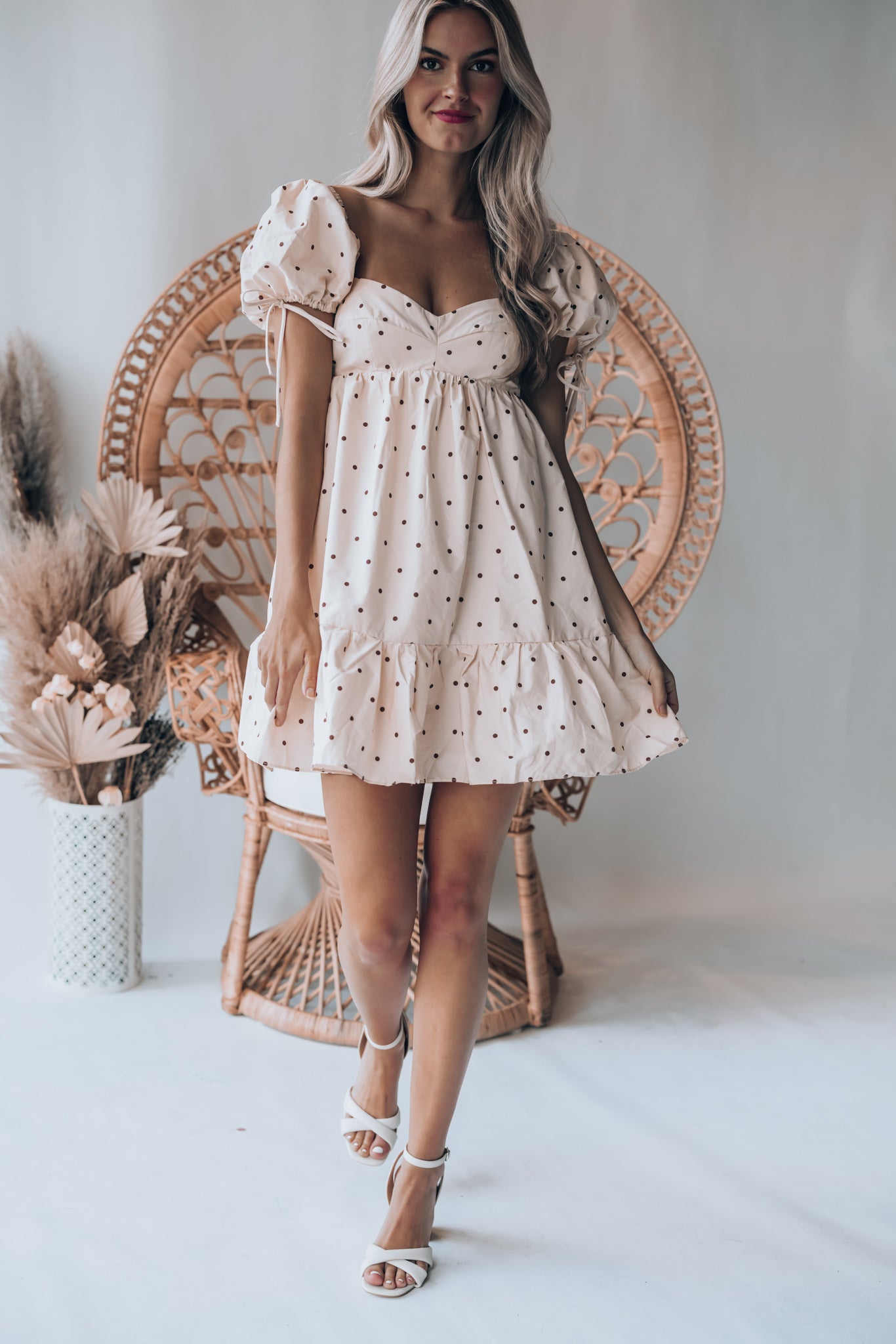 Sweet Cheeks Polka Dot Mini Dress