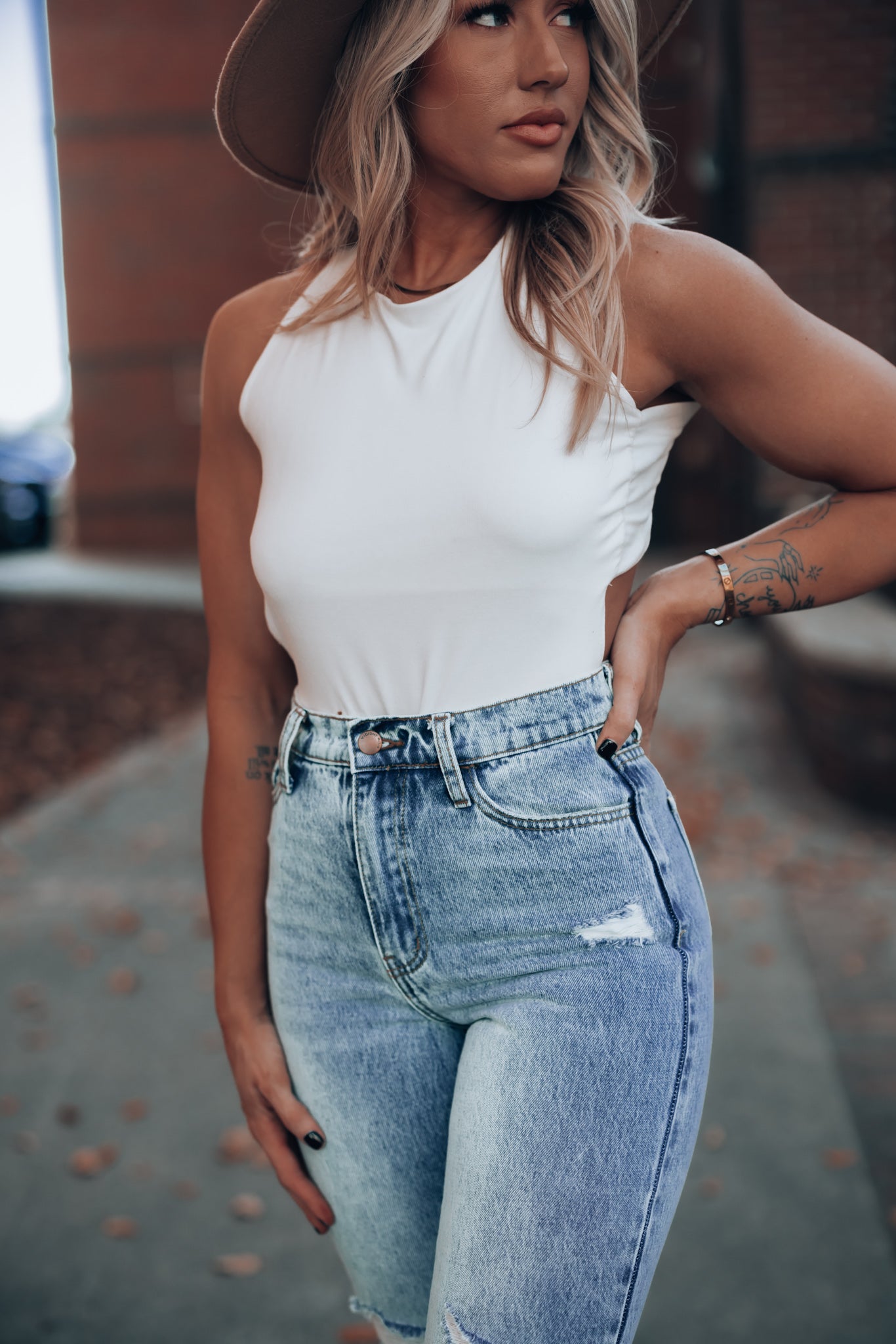 Backlash Open Back Bodysuit (White) FINAL SALE – Southern Alternative