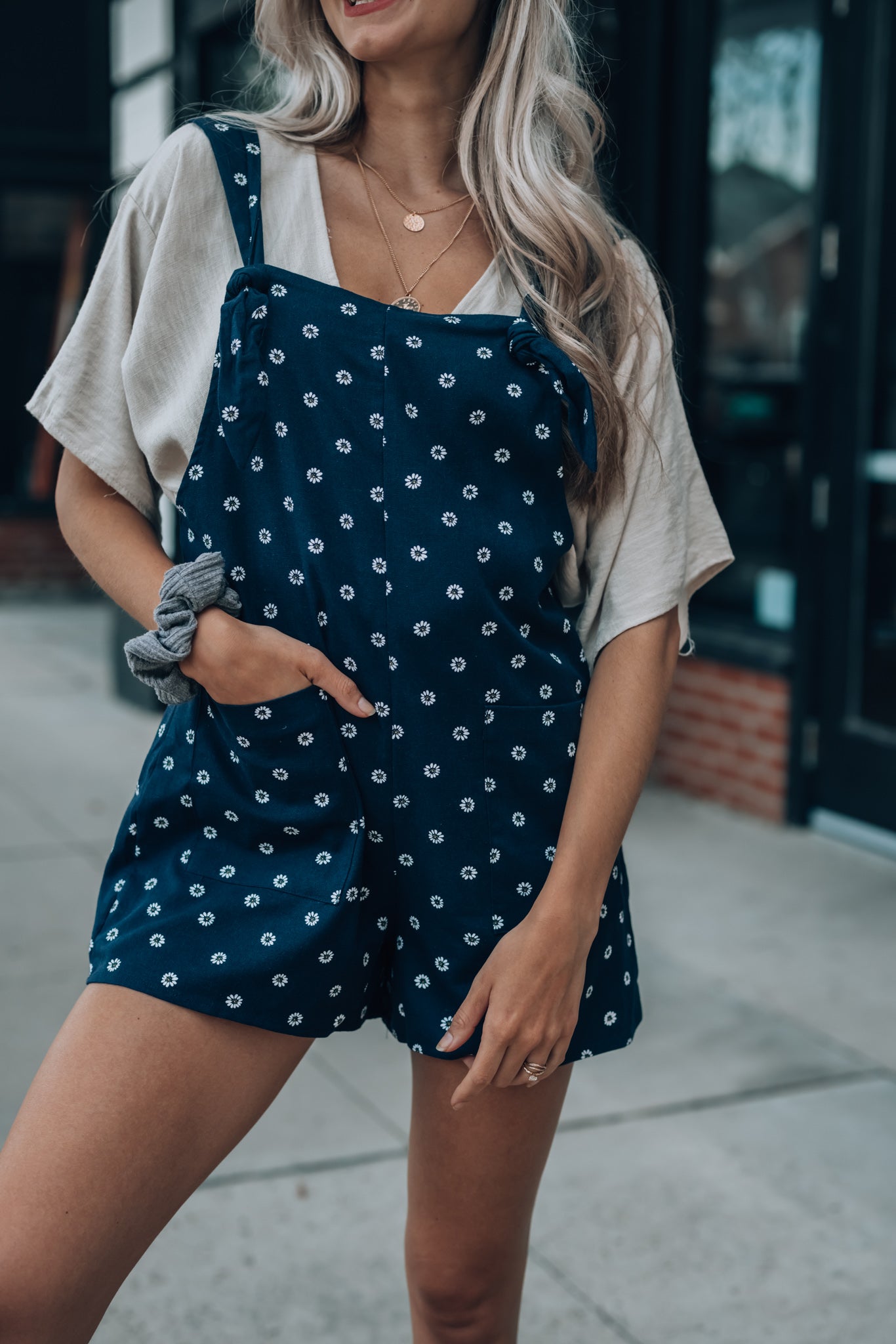 Daisy Overall Shorts FINAL SALE