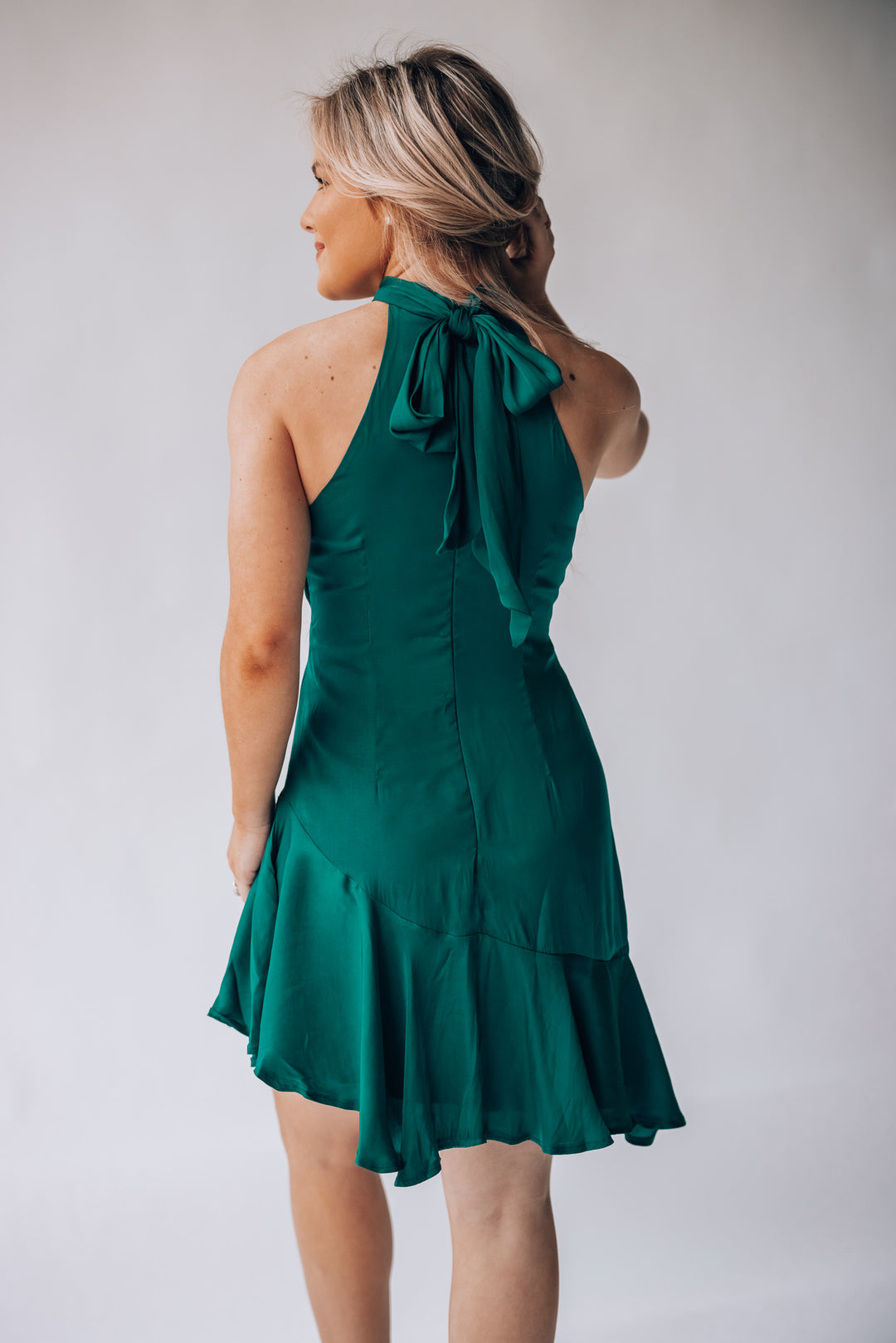 Under The Stars Halter Mini Dress (Forest Green) FINAL SALE Southern Alternative Under The Stars Halter Mini Dress (Forest Green) FINAL SALE Southern Alternative