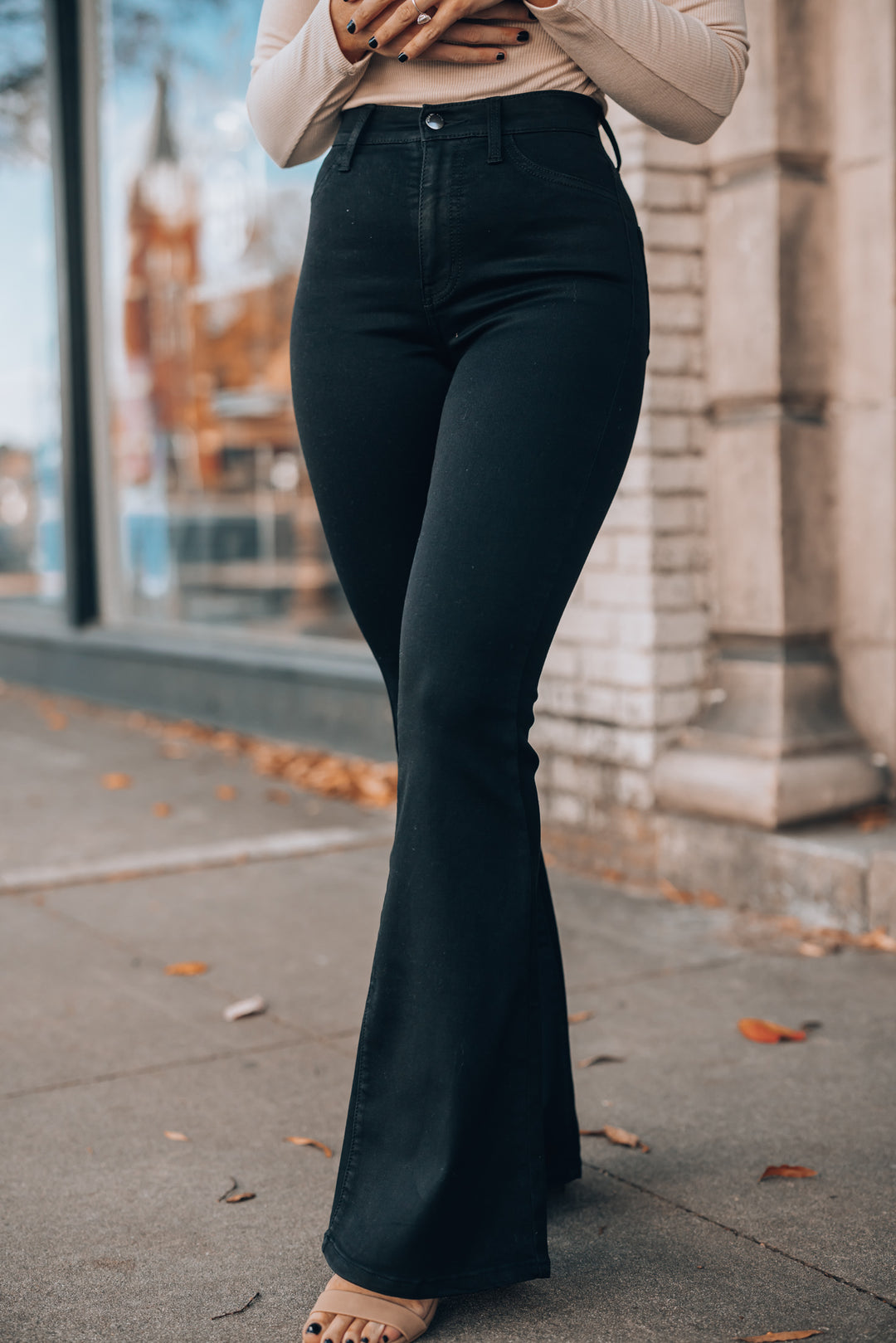 Carried Away High Waisted Flare Jeans