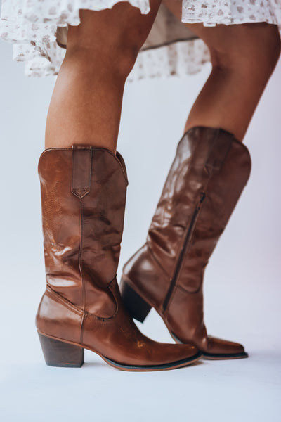 In The Wild Cowboy Boots (Whiskey) FINAL SALE
