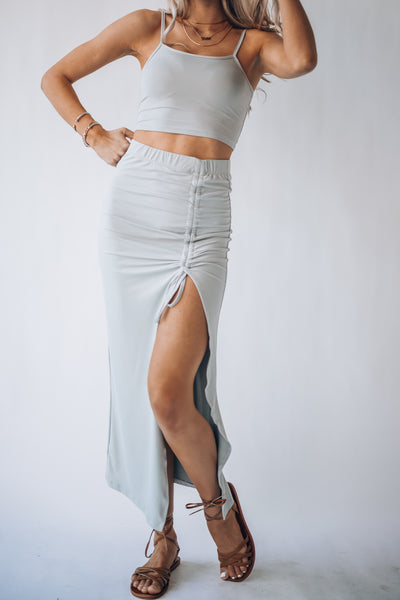 Electric Love Skirt Set (Grey) FINAL SALE