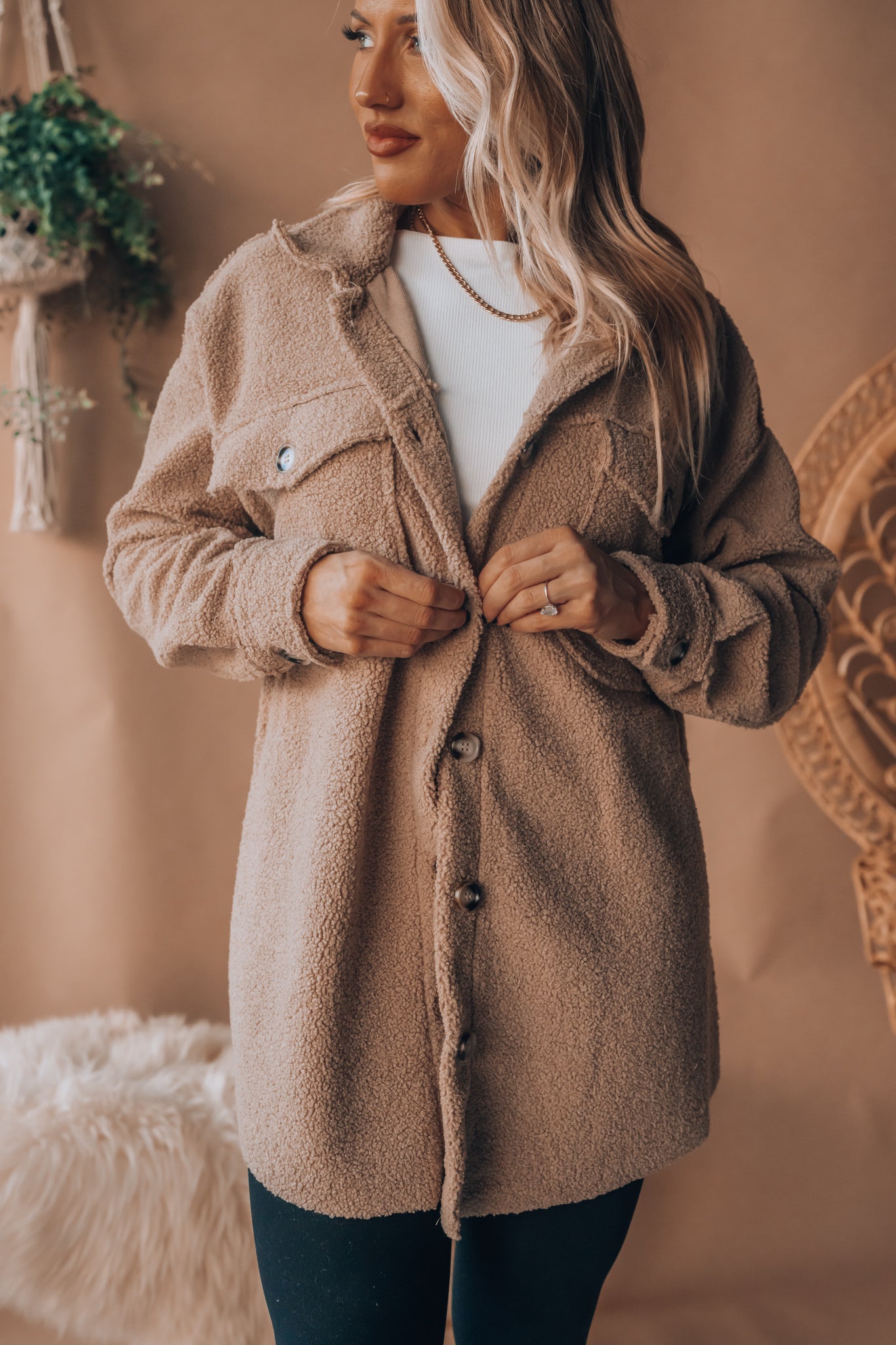 The Teddy Jacket (Taupe)