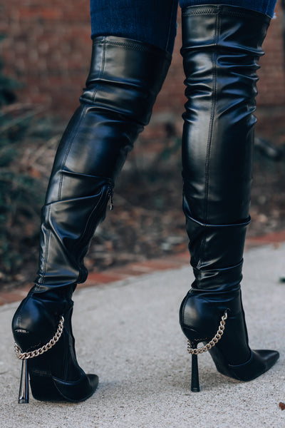 Luxe Thigh High Boots (Black) FINAL SALE