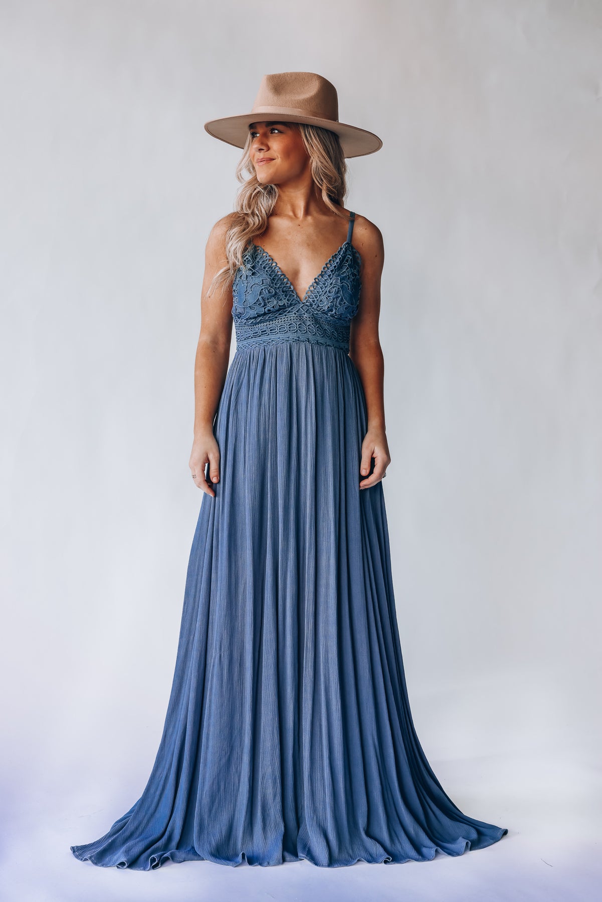 Wanderlust Maxi Dress (Denim Blue) – Southern Alternative