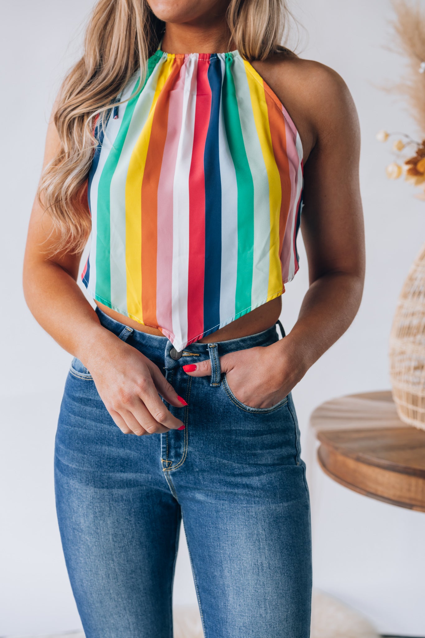 Somewhere Over The Rainbow Scarf Top