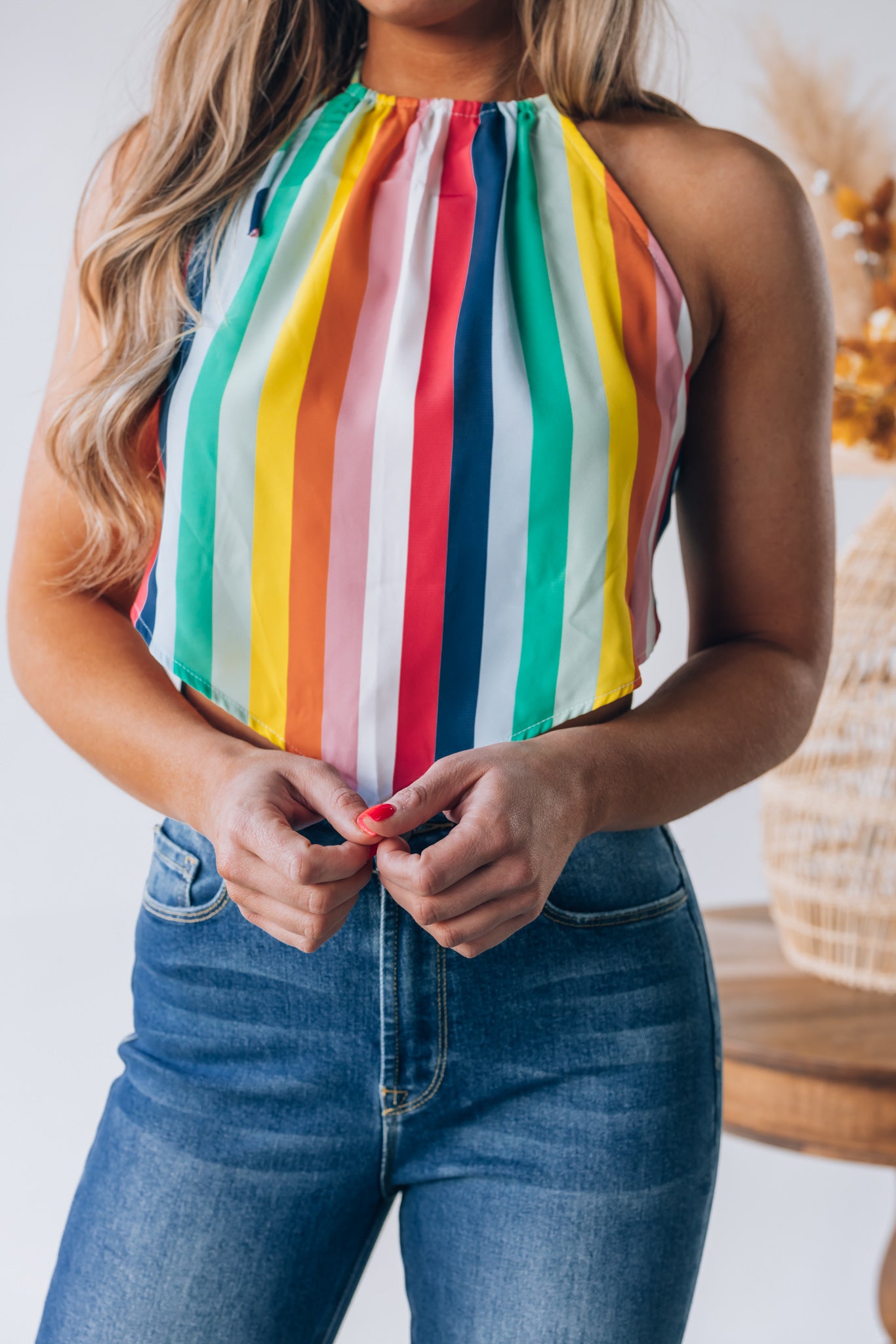 Somewhere Over The Rainbow Scarf Top