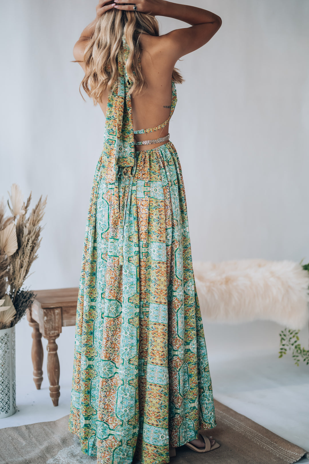 Virgin Islands Maxi Dress (Green) FINAL SALE Southern Alternative Virgin Islands Maxi Dress (Green) FINAL SALE Southern Alternative