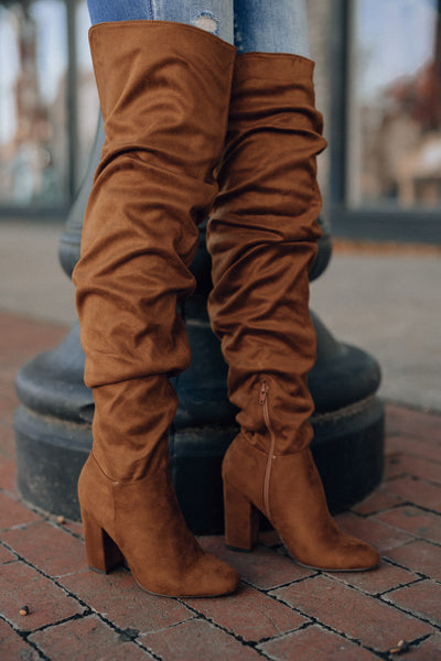 Hudson Slouch Boot(Tobacco) FINAL SALE