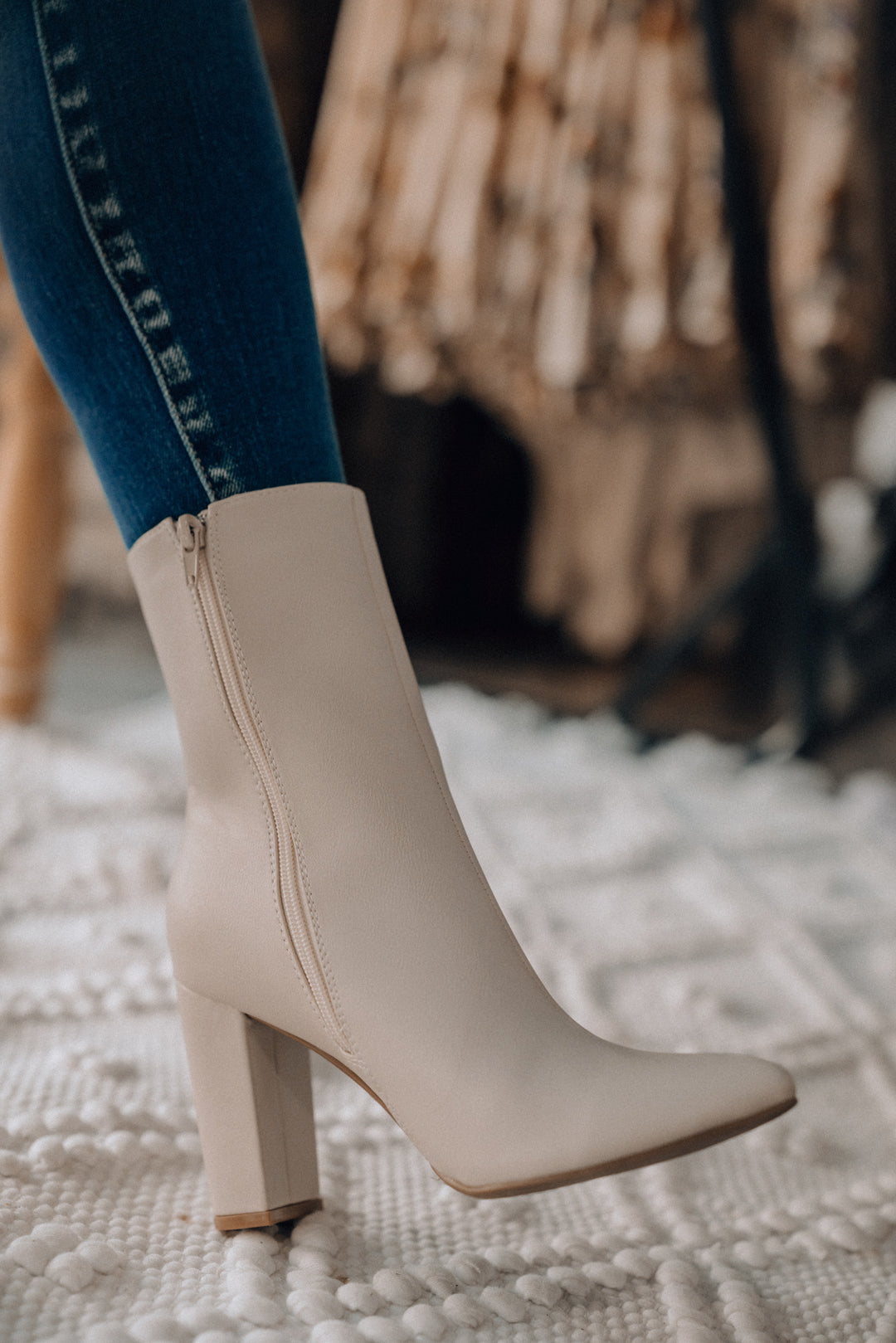 Sand Color Booties Made For You Ankle Booties (Sand) FINAL SALE – Southern Alternative