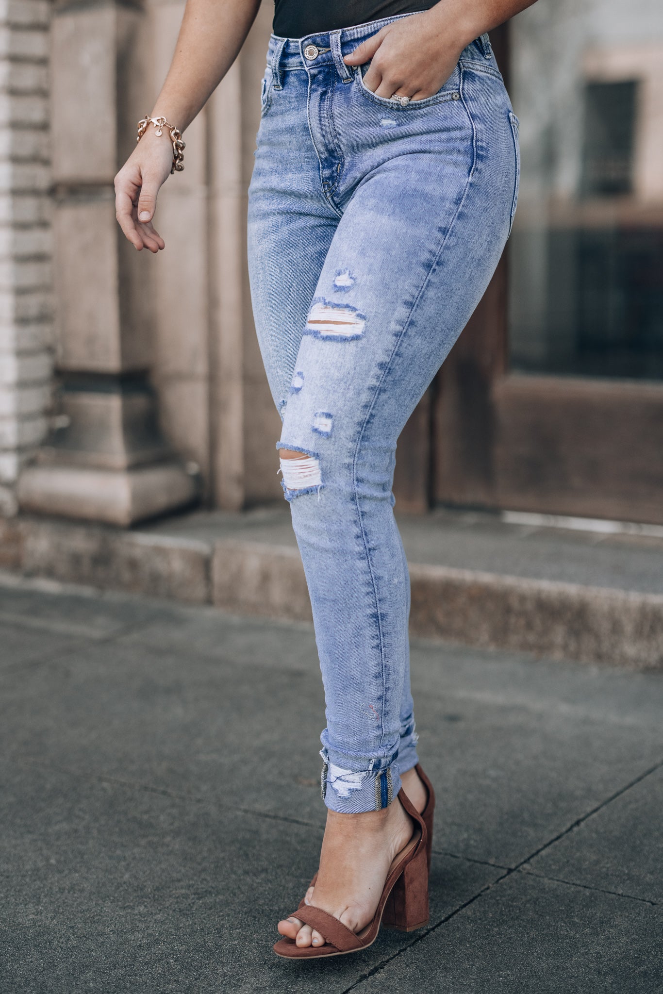 Baylee Cuff High Rise Jeans FINAL SALE