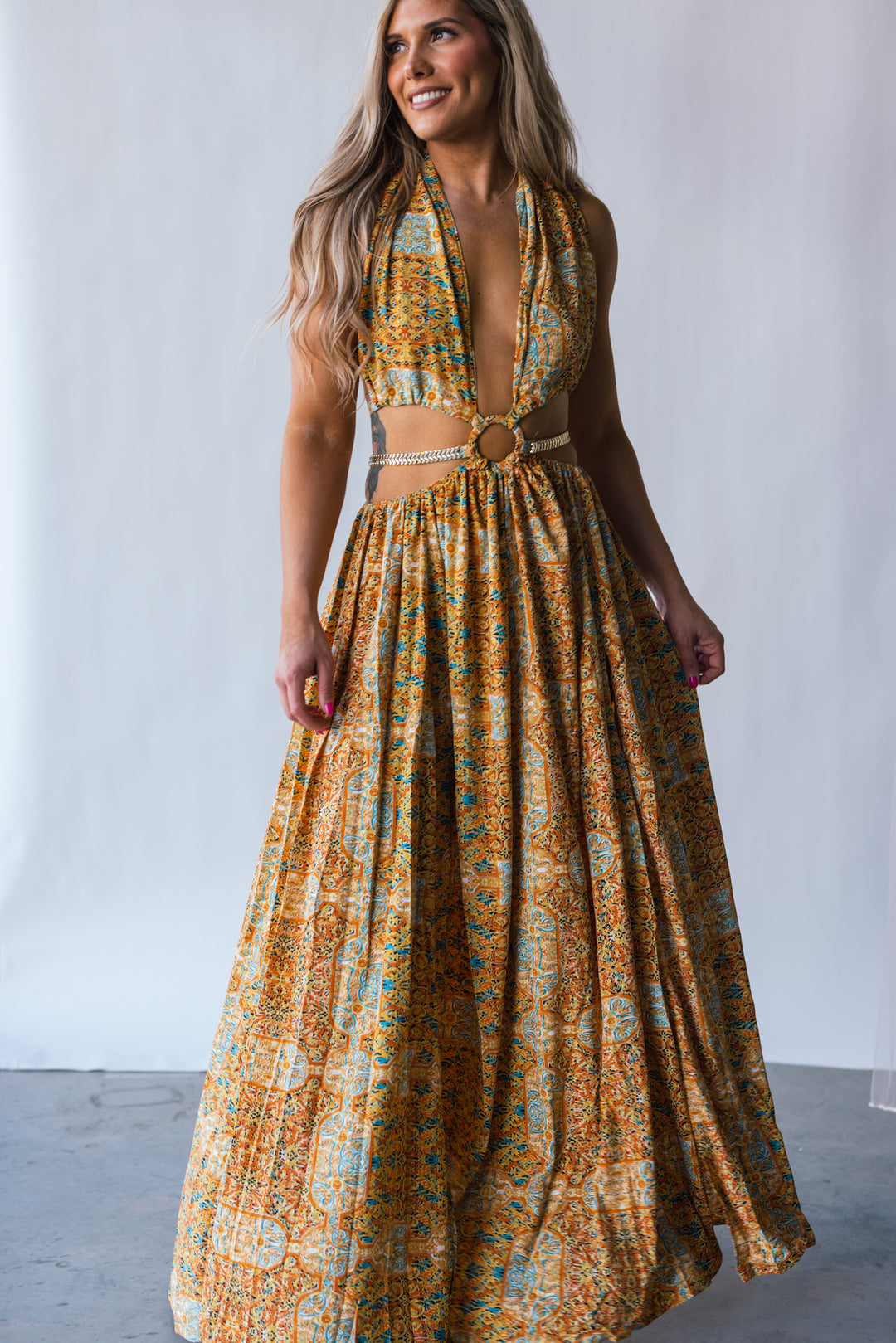 Women's Maxi Dress Jasmine Floral Spaghetti Strap High Waist Maxi Dress Summer Vacation Outfit Women's Maxi Dress Jasmine Floral Spaghetti Strap High Waist Maxi Dress Summer Vacation Outfit