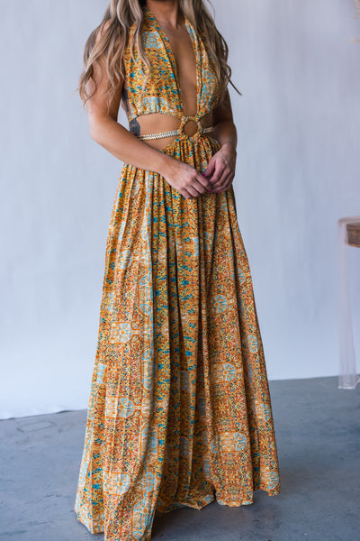 Virgin Islands Maxi Dress (Sunset) FINAL SALE