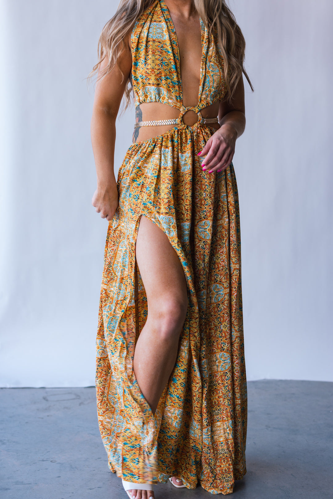 Virgin Islands Maxi Dress (Sunset) FINAL SALE