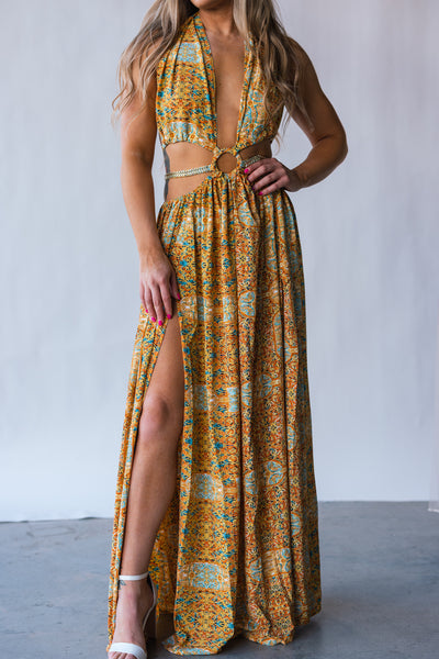 Virgin Islands Maxi Dress (Sunset) FINAL SALE